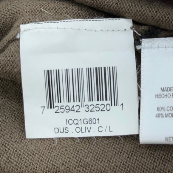 BCBG Womens Size Large Knit Tunic Top Reptile Print Oversized Cotton Modal Blend - Picture 12 of 16